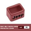 For Jeep Car Logo Seat Belt Buckle Protective Cover Safety Belt Clip Case Accessories Grand Cherokee Patriot Renegade Compass AJT1