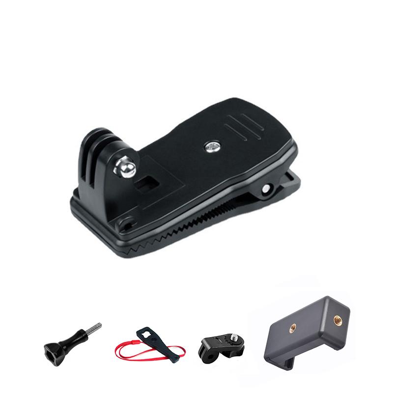 Backpack Clip for Insta360 X5 X4 X3 GO 3 GoPro 13 12 11 10 9 DJI Action 4 5 Camera 360 Rotate Shoulder Belt Mount Accessories