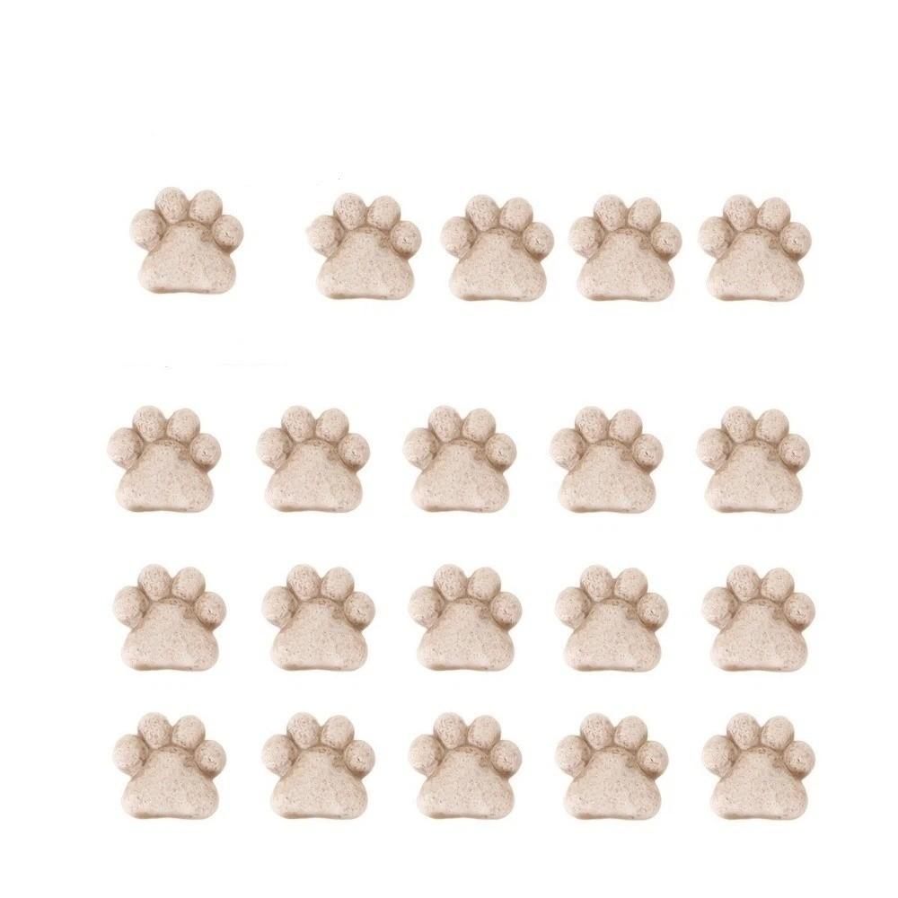 20pcs Landscaping Flowerpot Decoration Resin Cat Claw Ornaments Cat Paw Stepping Stones Pathways