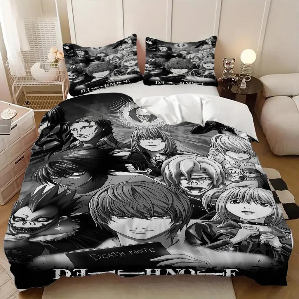 New Hot Sale Anime Death Note  Bedding Set Duvet Cover Pillowcases , for student Girl Boy Bedroom DecorationGift,Birthday Gift
