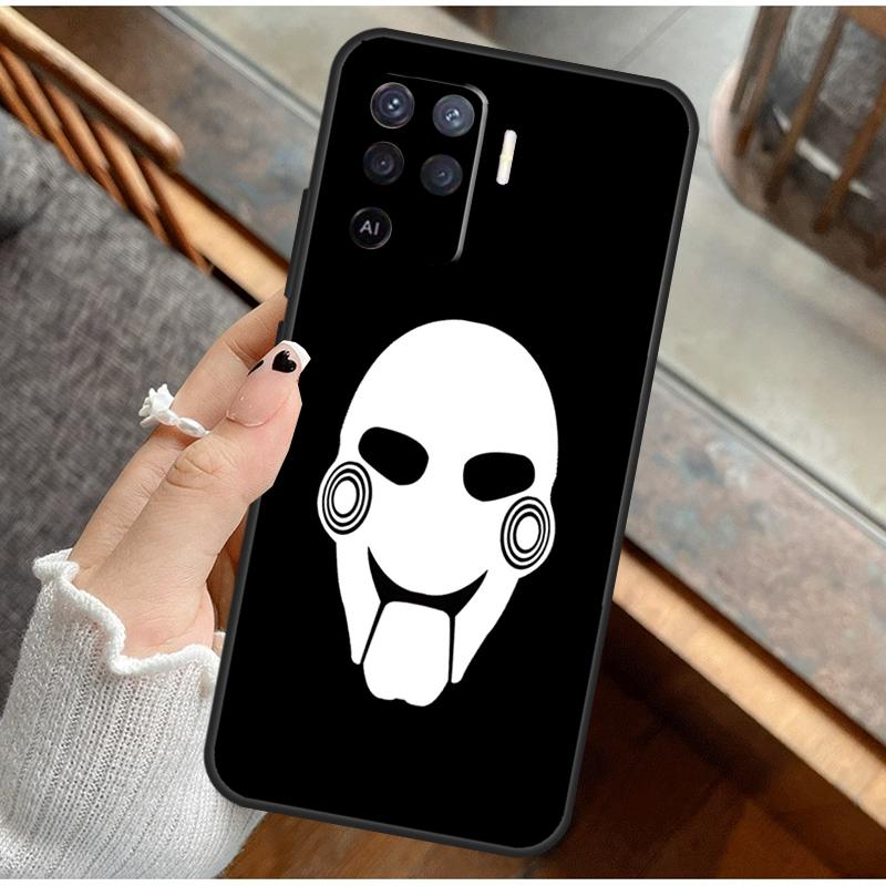 Чехол для телефона 'Лица Ужаса' для Oppo A74 A94 A54 A15 A18 A38 A58 A78 A98 A40 A60 A80 A16 A76 A96 A57S A17 A77