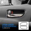 Наклейка AIRSPEED для Lexus IS IS250 300 350C 2006-2012, ручка передней двери автомобиля, чехол из настоящего углеродного волокна, автомобильный интерьер