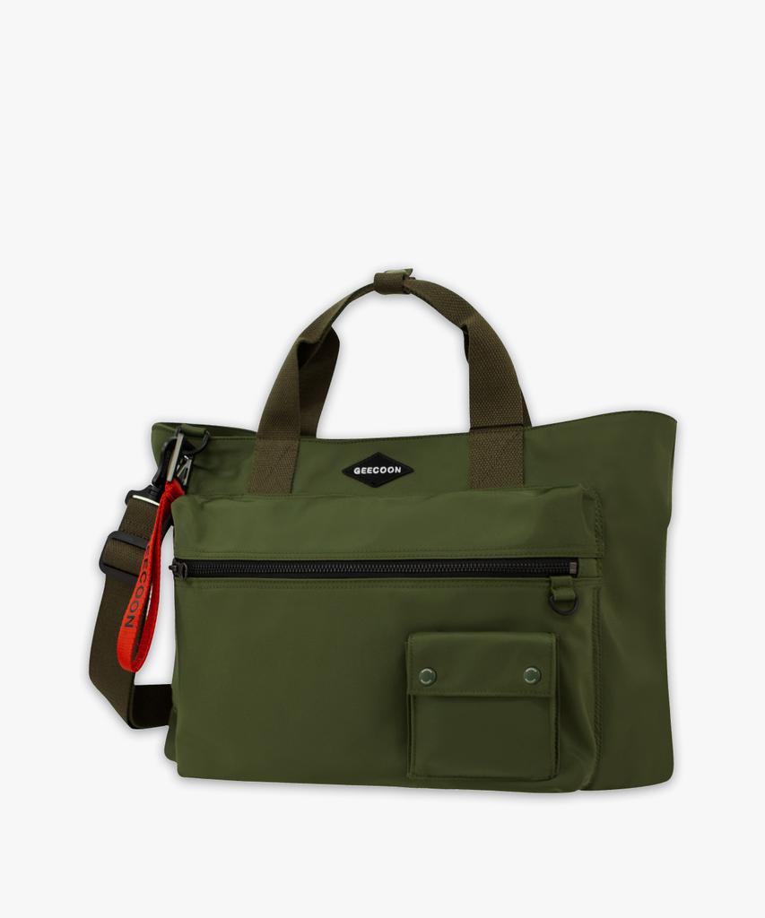 Geecoon Нейлоновая удобная двусторонняя рабочая сумка-тоут Gee248-703 Хаки