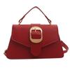 Bags Fashion Small Square Bags Niche Versatile Shoulder Bags Textured Hardware Messenger Bags