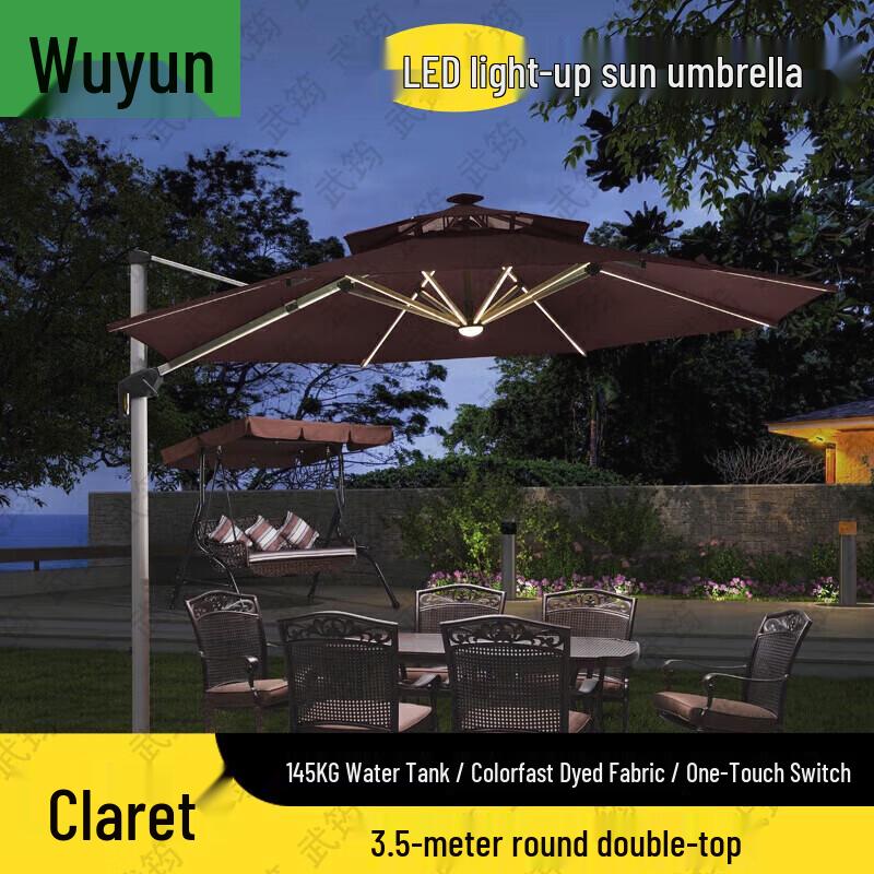 Wujun Outdoor LED Patio Umbrella