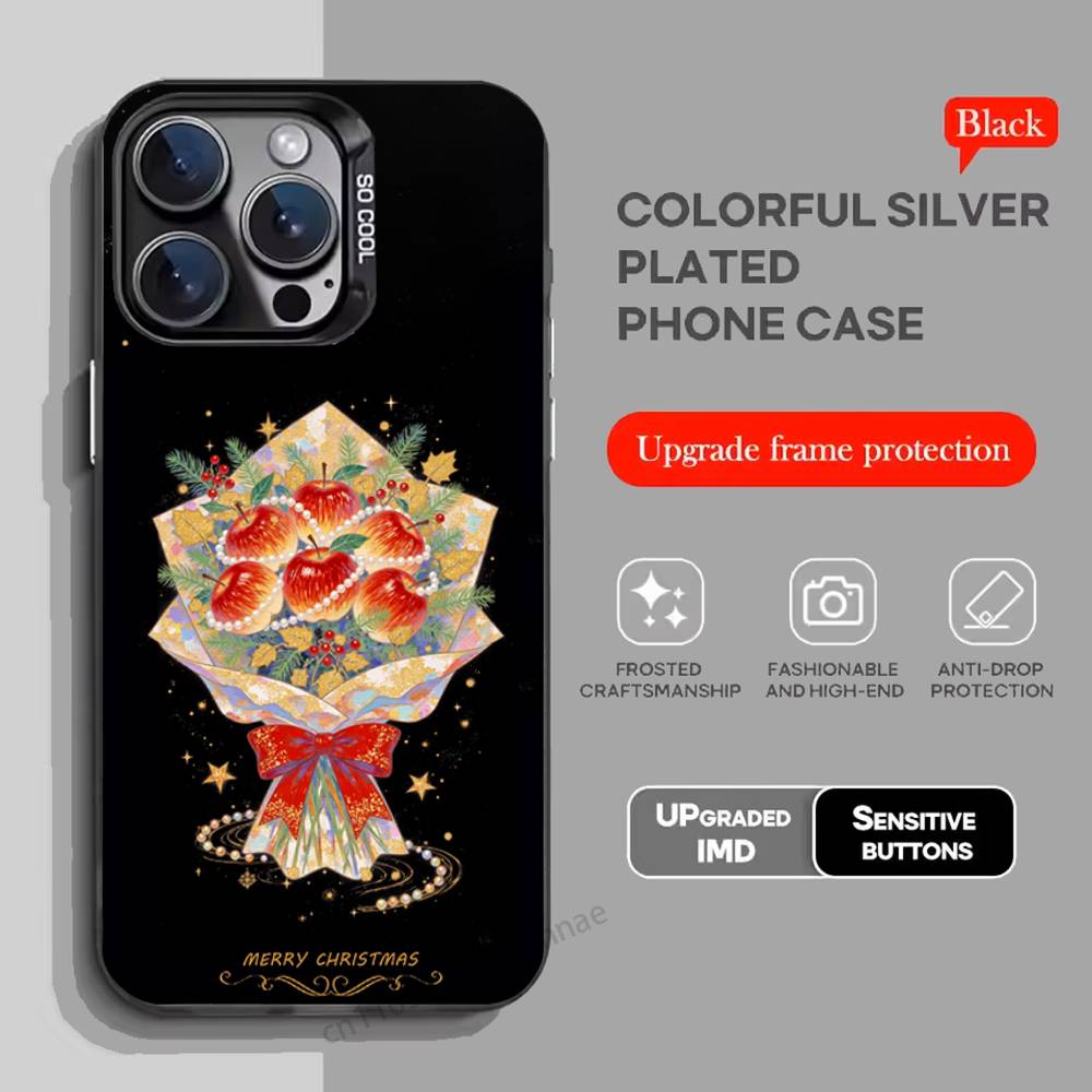 Cartoon Christmas Style Phone Case for iPhone 15 16 Pro Max Air SE 11 13 Pro 14 Plus 12 11Pro 15Pro Max 16e Cover