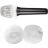 Smilerain 200-Pack Microphone Caps, Microphone Covers, Disposable Karaoke Microphone Covers, Disposable Non-Woven Fabric (White)