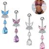 Stainless Steel Butterfly Zircon Belly Button Piercing Ring For Women Body Jewelry