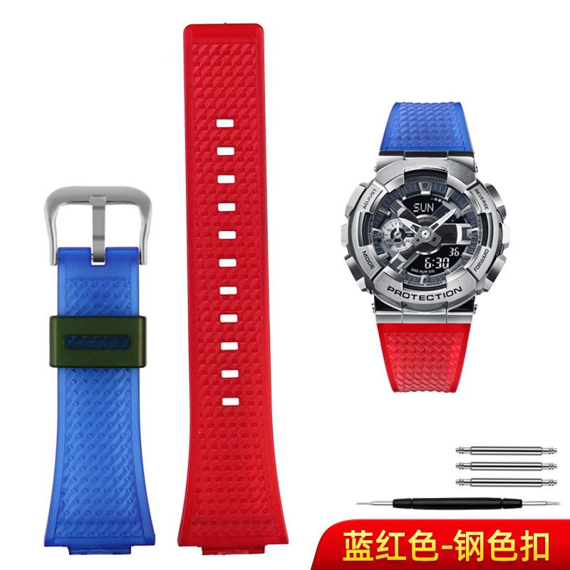 16 мм силиконовый мужской ремешок для часов Casio G-Shock GA-110 GM-110GB GA-110 GA-100 GA-120 Резиновый силиконовый ремешок для часов аксессуары