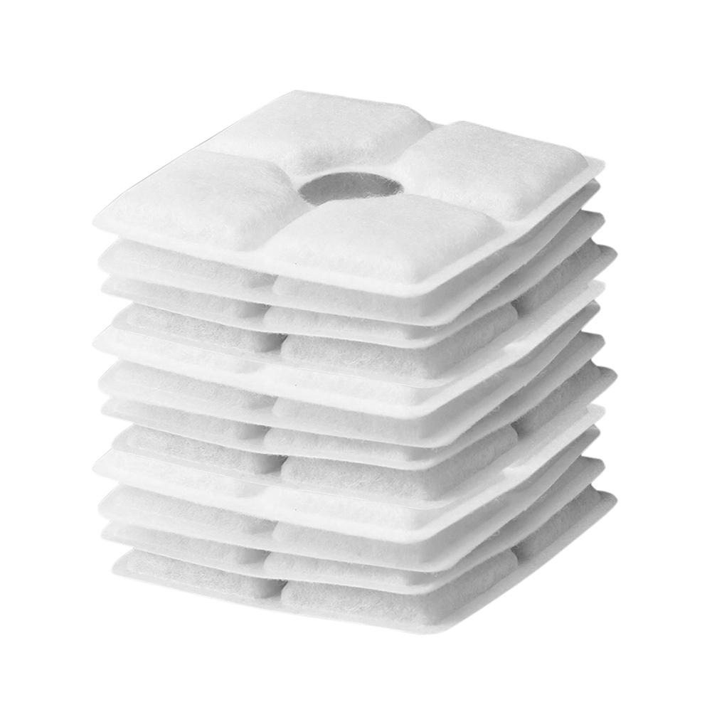 4/6/8/12 Pcs Replacement Fliters Triple Filtration Dog Drinking Fountain Filter Square 125mm for Pet Cat Dog Fountain Dispenser