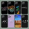 Чехол для телефона триатлон для iPhone 15,14,13,12,11,Plus,Pro Max,XS,X,XR,SE,Mini,8,7 Мягкий силиконовый черный чехол