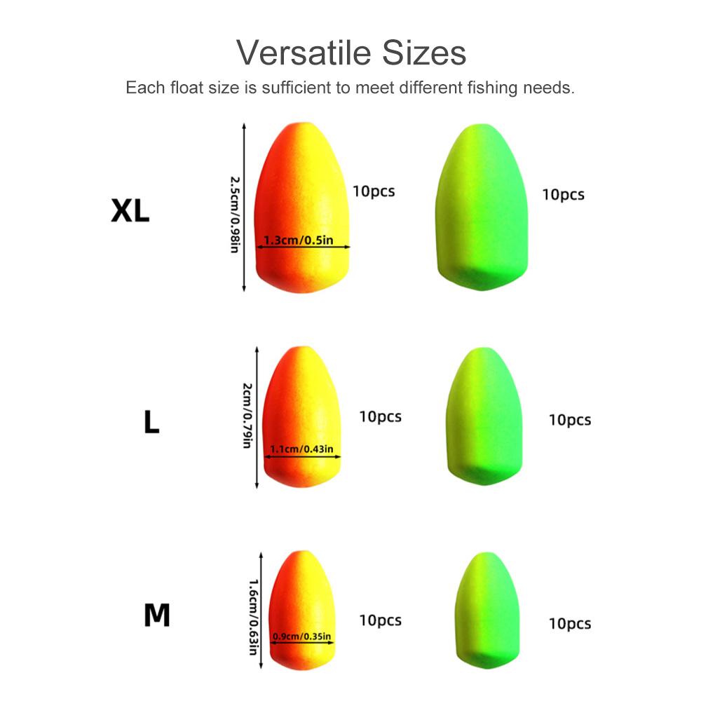 Рыболовные поплавки 60 шт. Помпано Поплавки для рыболовных снастей Поплавки для рыбалки нахлыстом Яркий цвет с