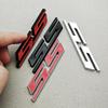 BODCA1 3D Metal Car Styling Red Black Logo SS Sticker Emblem Rear Trunk Badge For Chevrolet Camaro Chevelle Impala Malibu Accessories