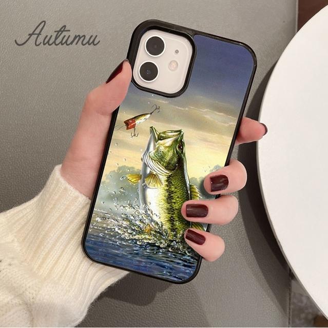 Чехол для телефона Fish ART Fishing для iPhone 11 12 13 14 Pro Max mini X XR XS SE 2020 5 6S 7 8 Plus Samsung Galaxy S21 S22 Cover shell
