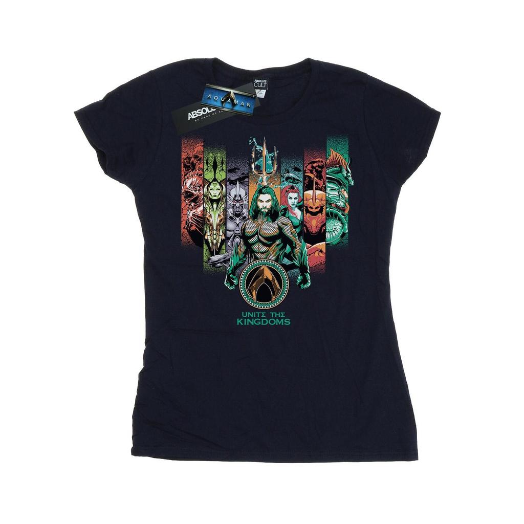 DC Comics Womens/Ladies Aquaman Unite The Kingdoms Cotton T-Shirt