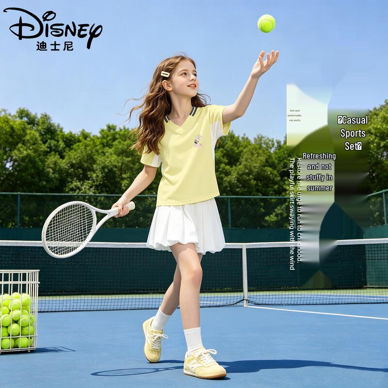 Disney Набор летних коротких футболок для девочек, быстросохнущих и охлаждающих