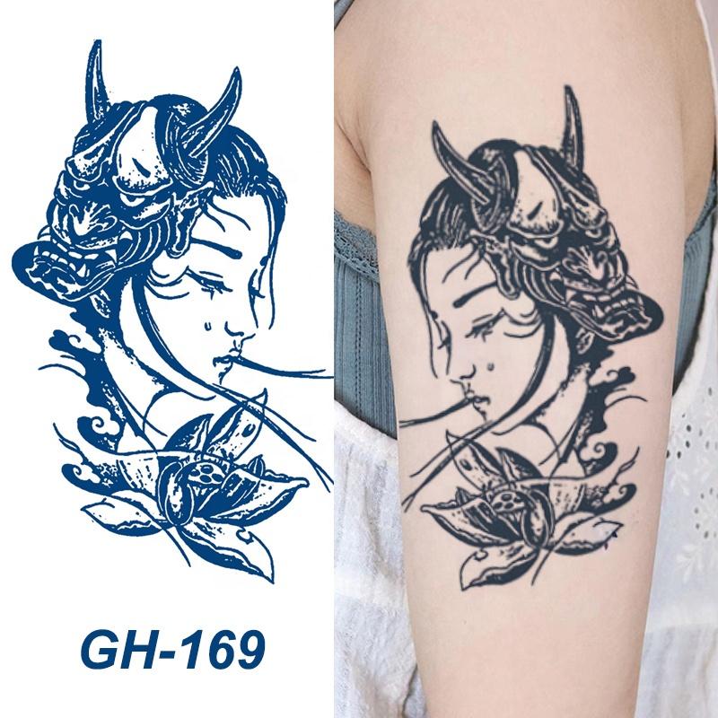 GH Hot Sale Waterproof Long Lasting Temporary Tattoos Stencil Body Art Arm Chest Leg Shoulder Tattoo Stickers for Girl Men Women