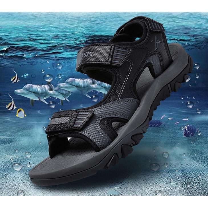 Timeless Design Cowhide Leather Beach Sandals For Men With Breathable Sport Casual Fit