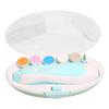 LED Baby Nail File Electric Nail Trimmer Manicure Set Toes Fingernails Care Trim Polish Kit for