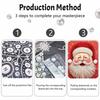 Christmas pearl painting art painting kit Santa Claus handmade diy home decoration painting