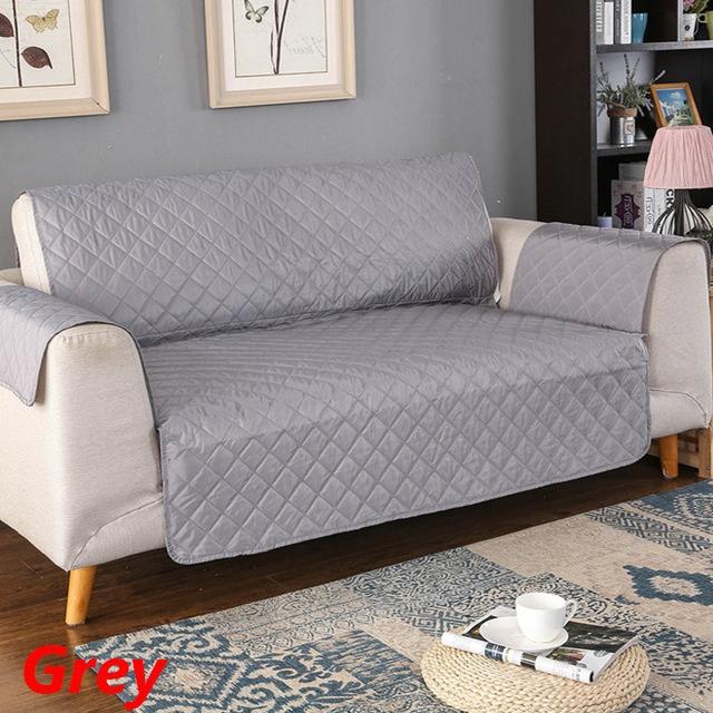 Solid Color Sofa Cover Armchair Cushion Non-slip Pet Chair Cover Wear-resistant Waterproof Household Protective Cover Removable Sofa Cover 1/2/3 Seat