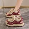 Retro Sports and Leisure Women's Shoes Autumn and Winter Shoes 2025 New Korean Version Thick-soled Velvet Little Dad Shoes