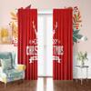 2 шт. - шторы с принтом лося в рождественском стиле - полиэстер - подходят для спальни, гостиной, кабинета, личного пространства