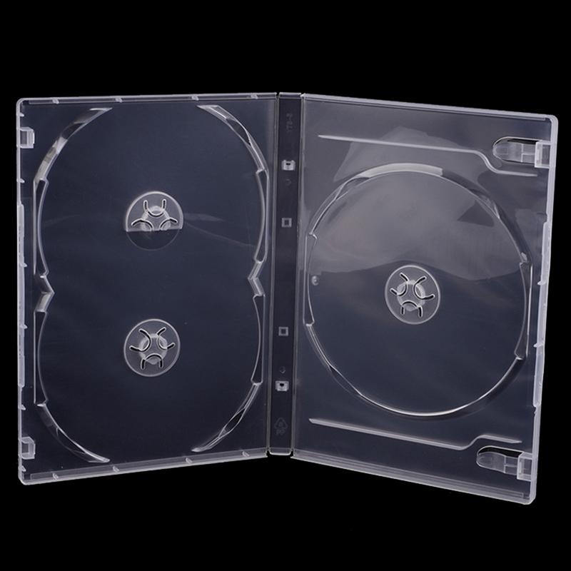 Квадратная Прозрачная Нижняя Коробка для CD Пустой Кейс для CD ПЭ Пластик Молочно-Прозрачный Кейс для CD Вместимость Кейса для CD 3 Диска