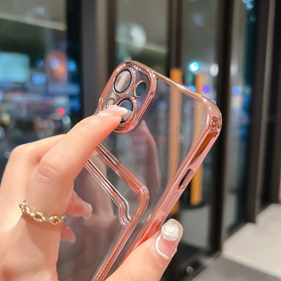 Роскошный чехол-кошелек с рамкой и держателем для карт для iPhone 16, 15, 14, 13, 12, 11 Pro Max, 16 Plus, 15 Pro, 14 Pro Max, мягкий противоударный чехол из ТПУ