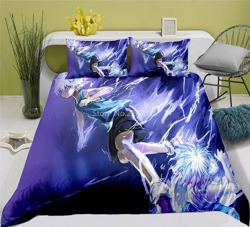H-Hunter X-X H-Hunters 3d Printed Duvet Cover Sets Pillowcases Popular Cartoon Bedding Set Twin Full Q-Queens King Size for Bedroom Decor