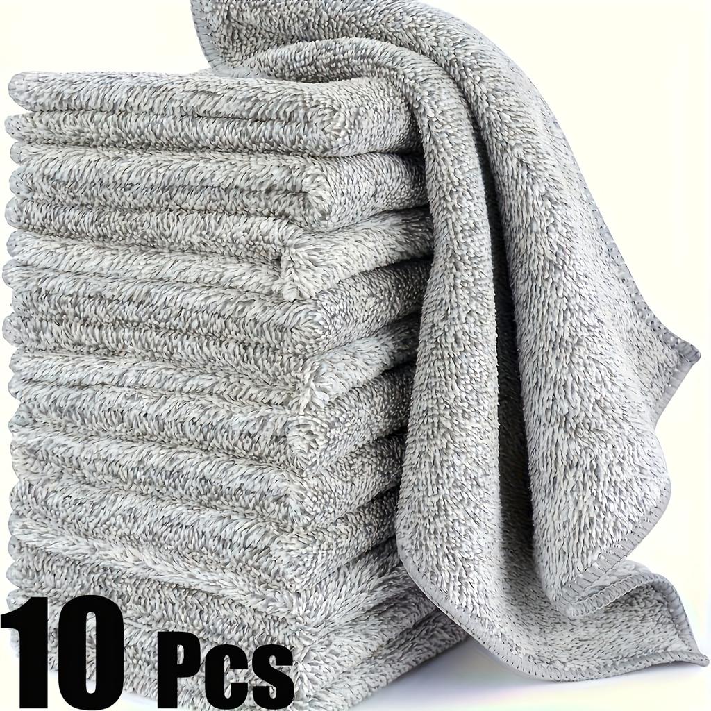 20/10 шт. прочная салфетка из микрофибры для уборки - супервпитывающая, быстросохнущая, не царапает, многоразовая и пригодная для машинной стирки для дома, кухни, отеля