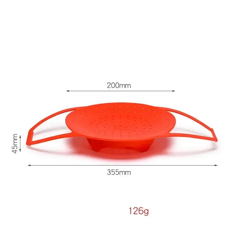 Корзина для пароварки с силиконовым расширением и складная для еды, фруктов и овощей, ящик для пароварки, поднос для приготовления на пару, кухонные инструменты