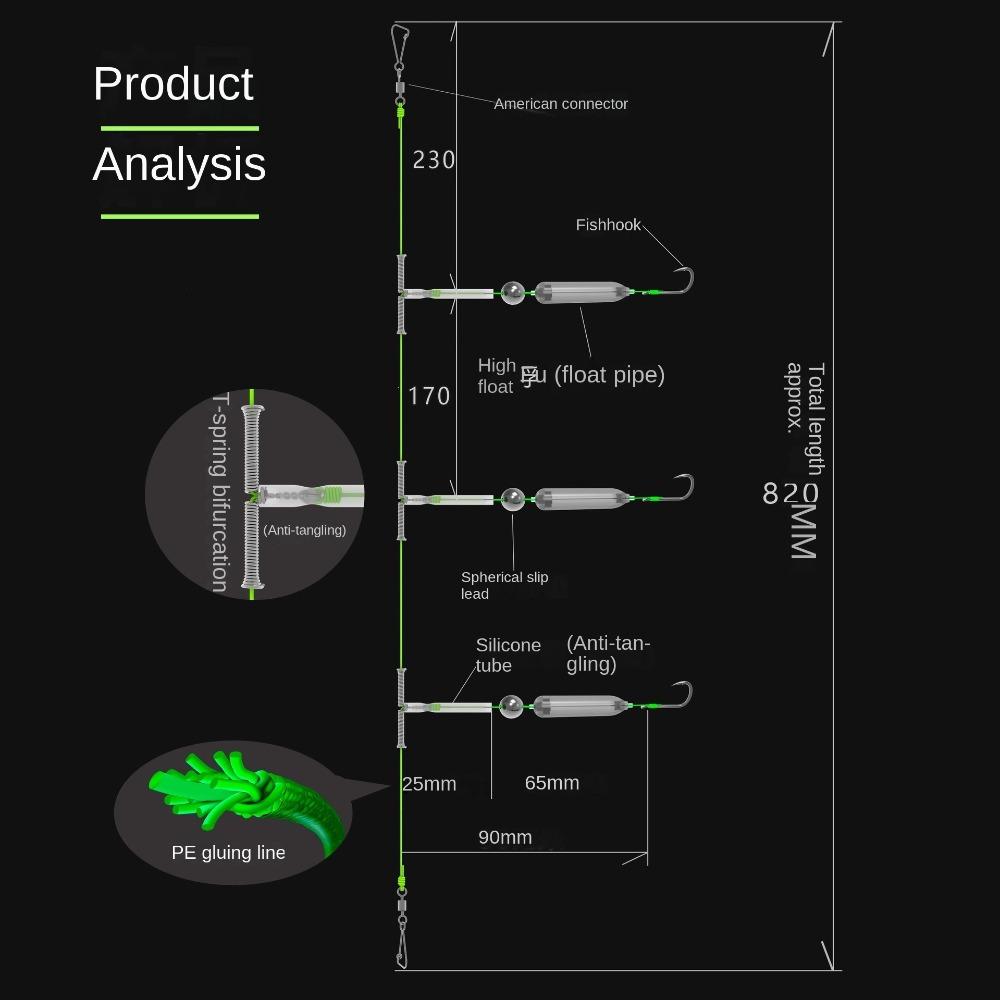 1 шт. безбородый карповый рыболовный крючок 3 крючка карповые оснастки рыболовная приманка горячая рыбалка волосяные оснастки крючок рыболовные снасти