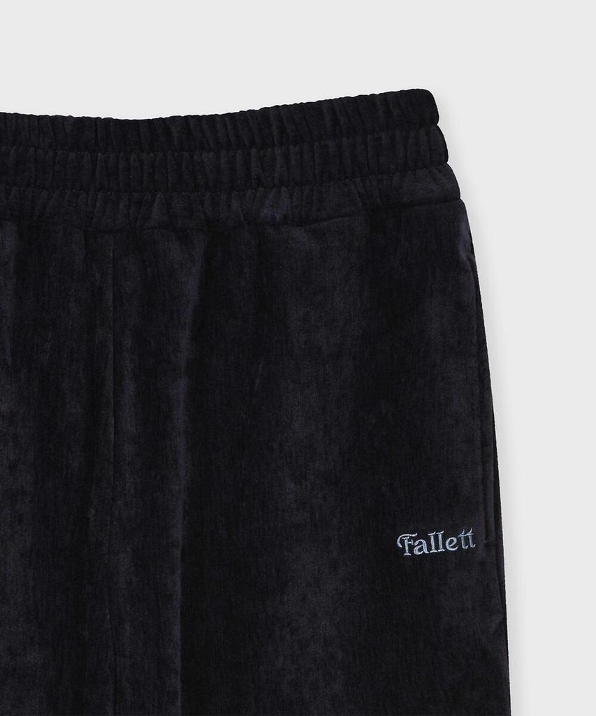 FALLETT Bootcut Velour Pants Navy