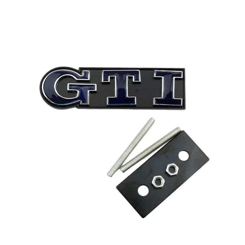 AABIQ1 Metal Car GTI Logo Front Grille Emblem Badge Stickers for Volkswagen Golf 4 5 6 7 8 Passat Jetta Polo Touareg GTD GLI Touran