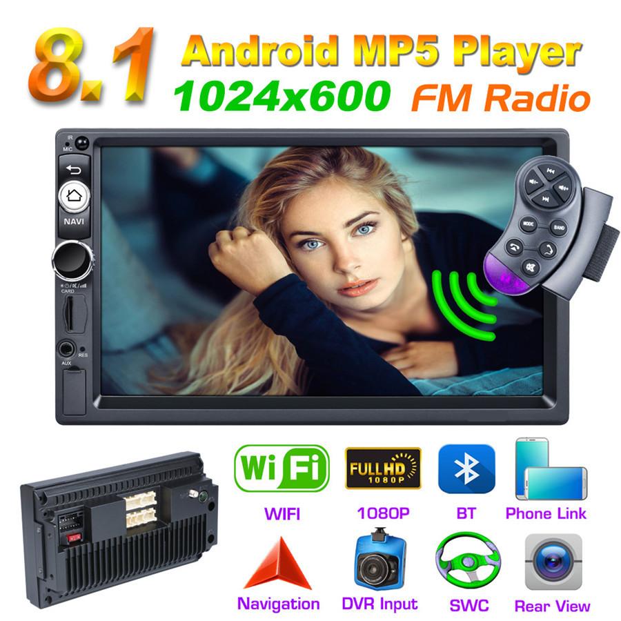 Четырехъядерный Android 8.1 Автомобильный mp5 GPS-плеер + phonelink+ + Bluetooth + FM
