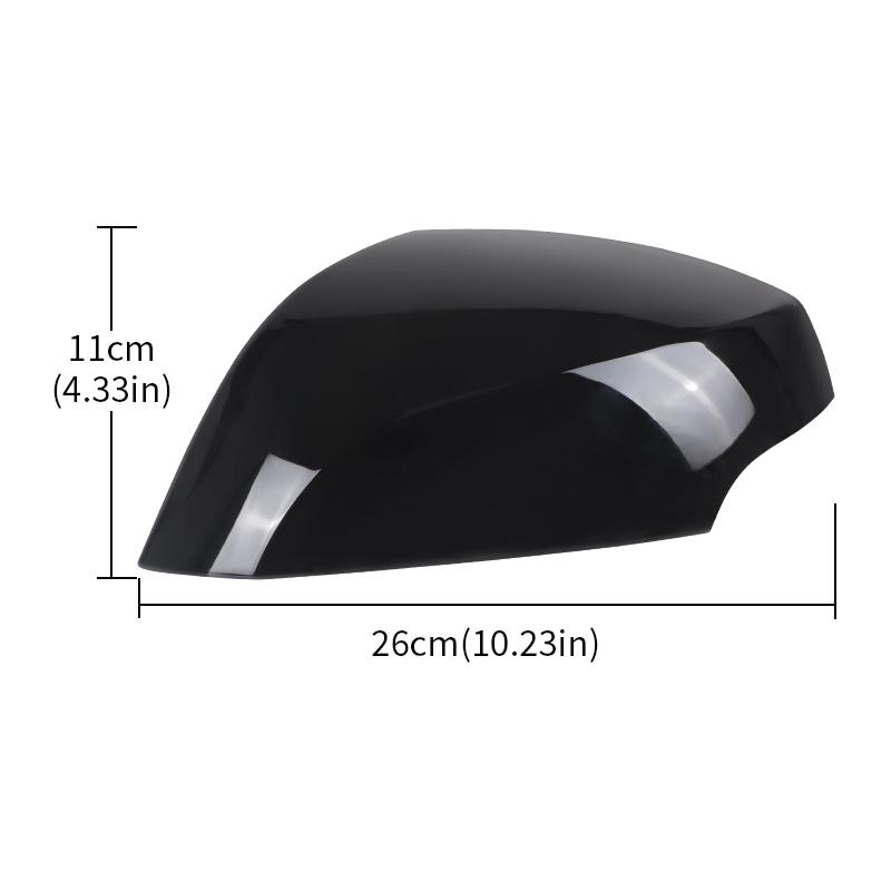 Glossy Black Left Right Rearview Side Mirror Cover For Renault Megane 3 MK3 III 2008-2015 Door Wing Rear View Mirror Cap Shell