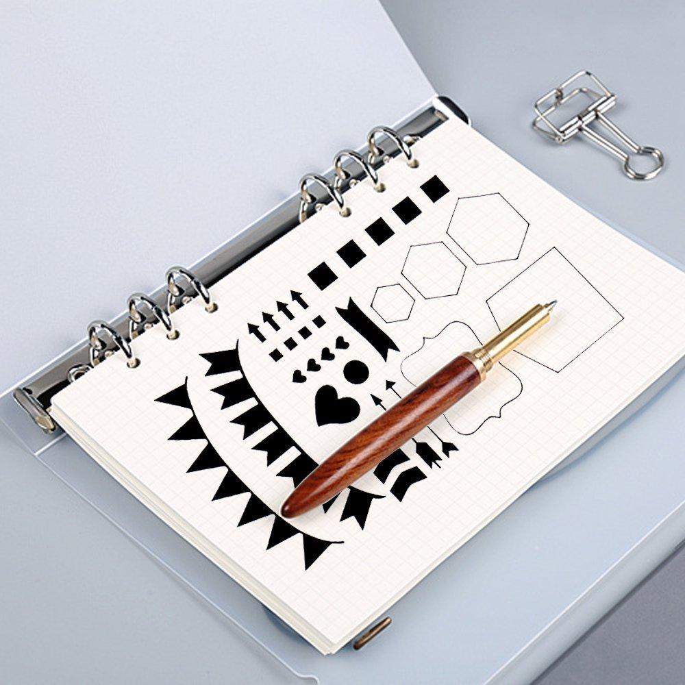 30/20/12 шт. Набор трафаретов для Bullet Journal, шаблон, геометрические формы, планировщик, трафареты для скрапбукинга, для рисования и декора