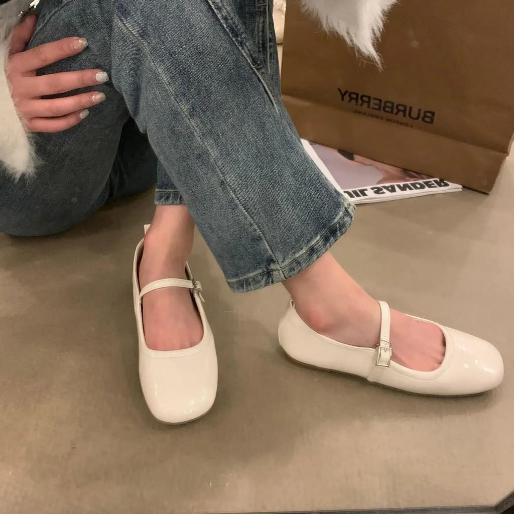 Fashion Spring Summer Mary Jane Shoes Women Soft Sole Casual Outdoor Dress Ballet Shoe Round Toe Shallow Flats Zapatos De Mujer 2025