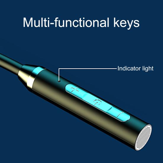 Беспроводные наушники с высокой точностью интеллектуального шумоподавления IPX5 водонепроницаемые совместимые с Bluetooth 5.2 шейный ободок стерео спортивные наушники для занятий спортом