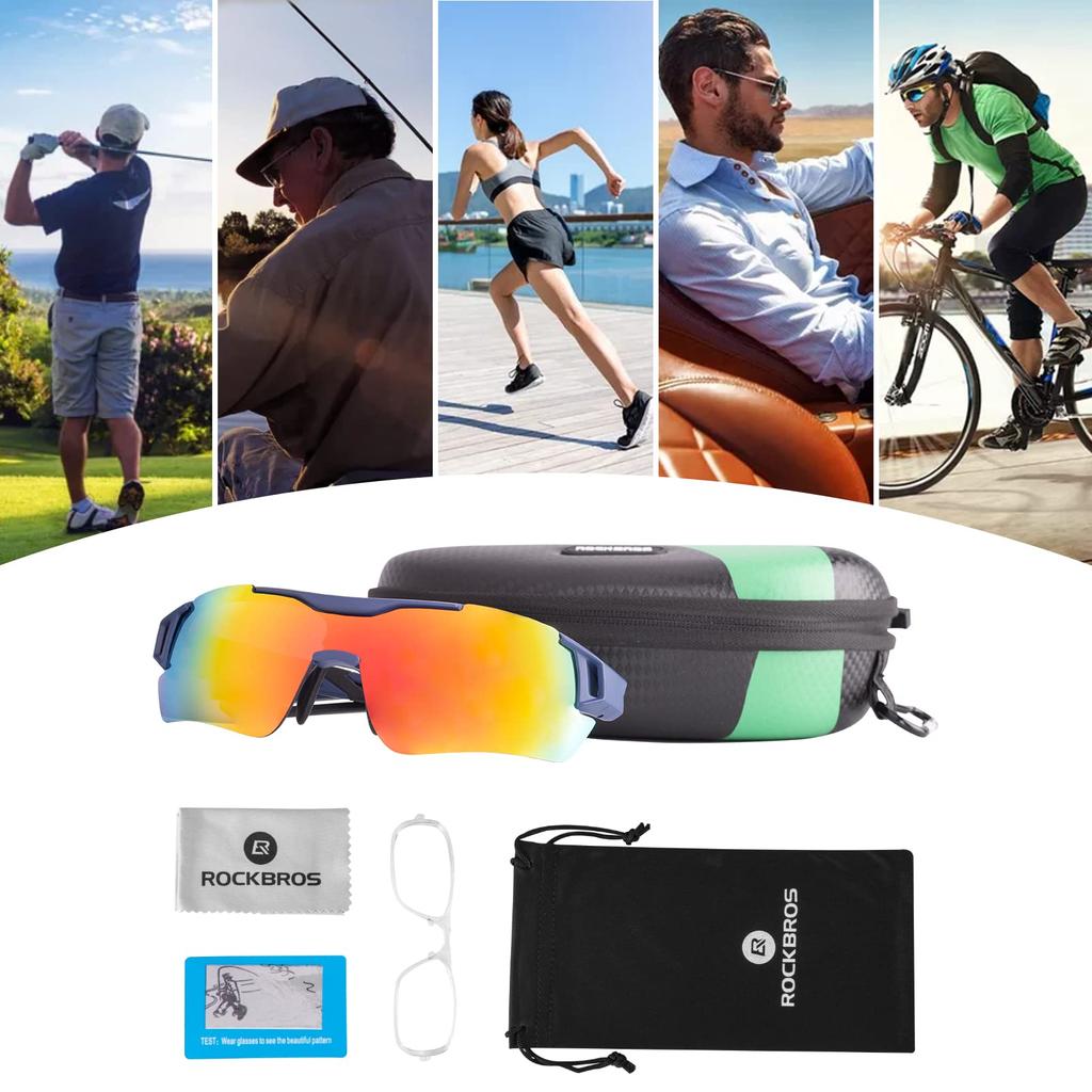 Rockbros Поляризованные фотохромные спортивные солнцезащитные очки с поляризацией и защитой UV400 Ультра спортивные солнцезащитные очки для шоссейного велосипеда с рецептурными линзами и солнцезащитные очки,