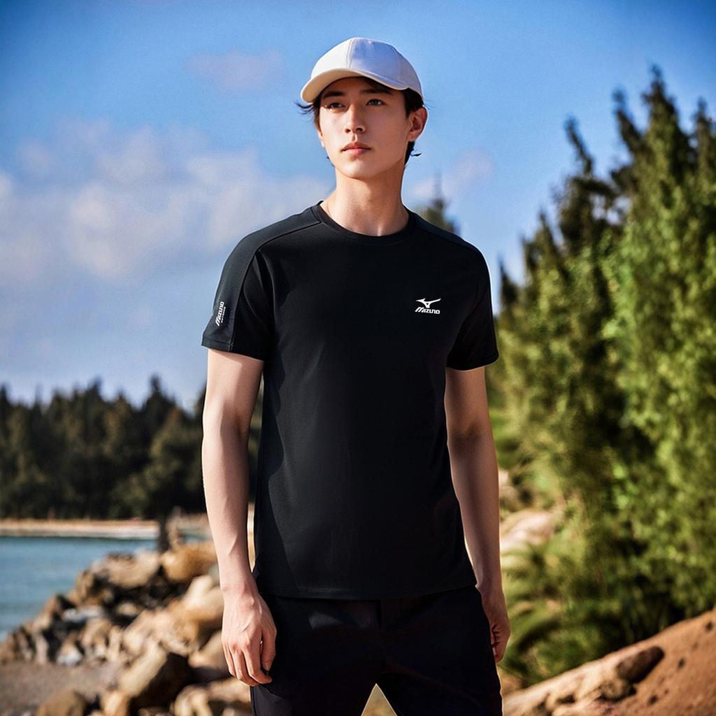 Mizuno T Shirts Unisex Crew Neck Thin Straight Fit A2CA4106