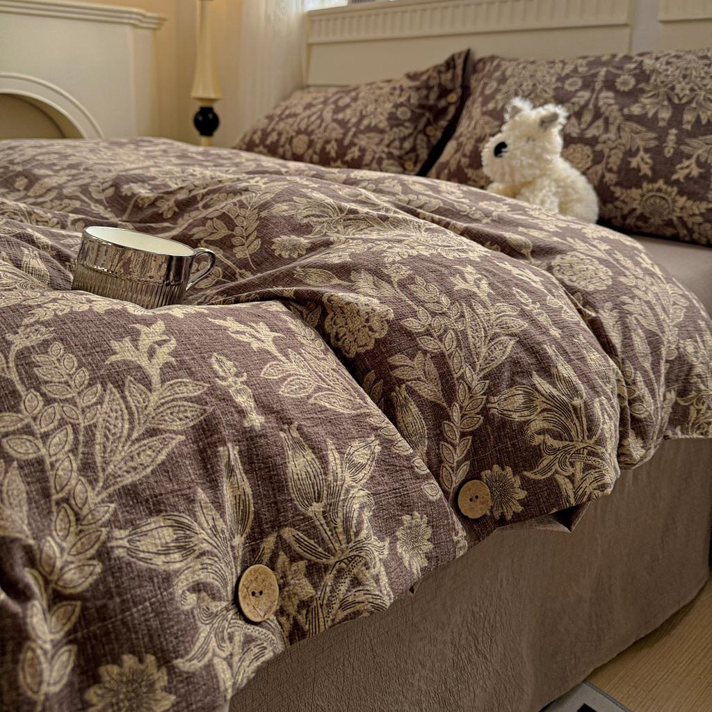 Комплект постельного белья Принцесса Простой цветочный пододеяльник наволочки простыня одинарный полуторный двуспальный королевский размер домашний декор комплект постельного белья