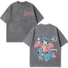 Anime The Apothecary Diaries Print Vintage Washed Tees Men Women Fashion Tshirt Casual Cotton Shortsleeved T Shirts Fan Gifts