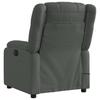 Massage Recliner Chair Fabric Dark Grey