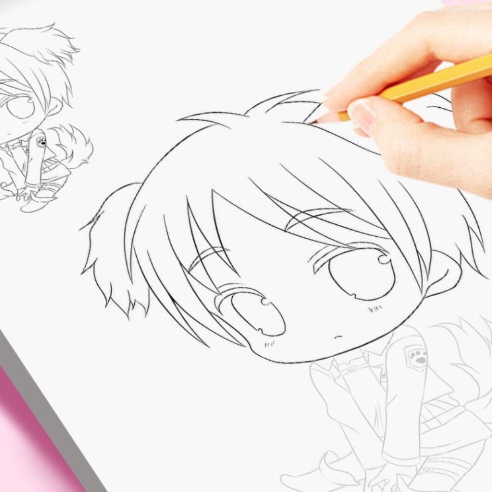 Girl Boy Line Draft Tracing Book Novice Comics Hand Drawn Book Anime Sketch Tutorial Book Student