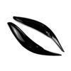 Glossy Black Resin Headlight Eyebrows for Toyota Sienna LE/SE 2011-2020