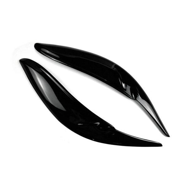 Glossy Black Resin Headlight Eyebrows for Toyota Sienna LE/SE 2011-2020