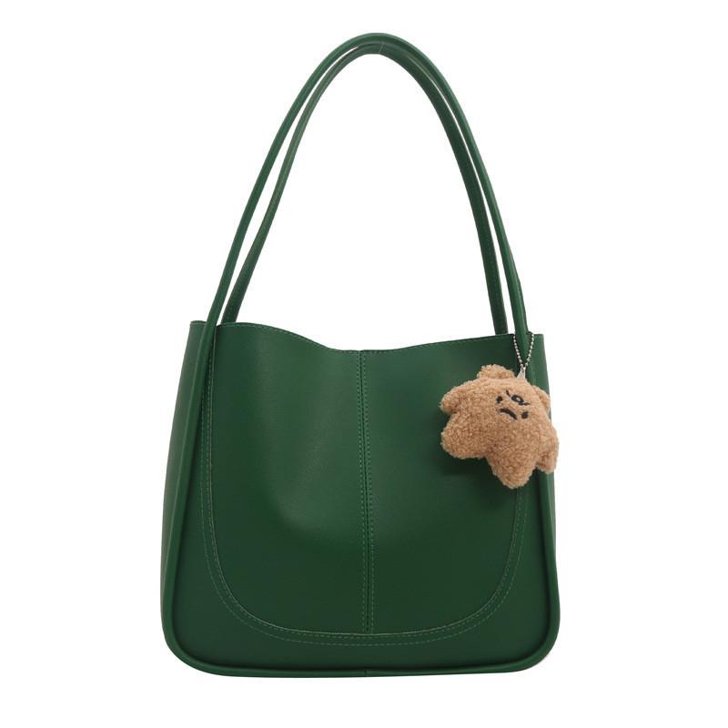 Модная женская сумка-тоут в стиле стрит-стайл Весна 2024 в черном, зеленом, розовом и белом цветах