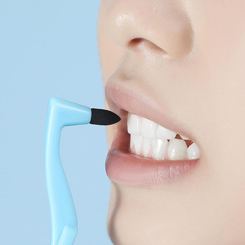 Ручная щетка для удаления зубного налета Портативный удалитель зубного налета Для глубокой очистки полости рта Инструмент для ухода за здоровьем зубов Работа без питания
